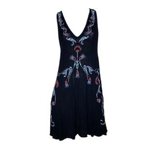 FREE PEOPLE Intimately Adelaide Boho Embroidered Dress GC!